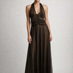 SALE🚨🚨🚨Elegant Black Backless Evening Dress